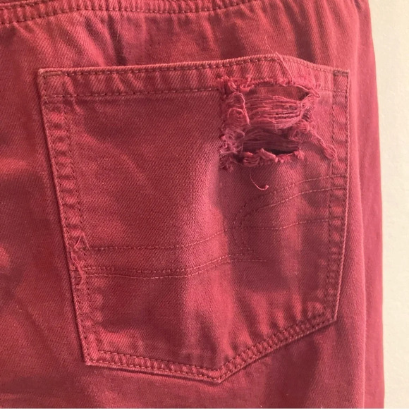 AMERICAN EAGLE  Sz 14 Extra Long 100% Cotton Mom Style Distresses Jeans NEW - Picture 8 of 16